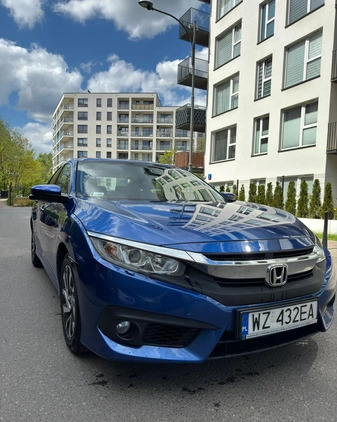 Honda Civic cena 70000 przebieg: 76000, rok produkcji 2018 z Warszawa małe 352